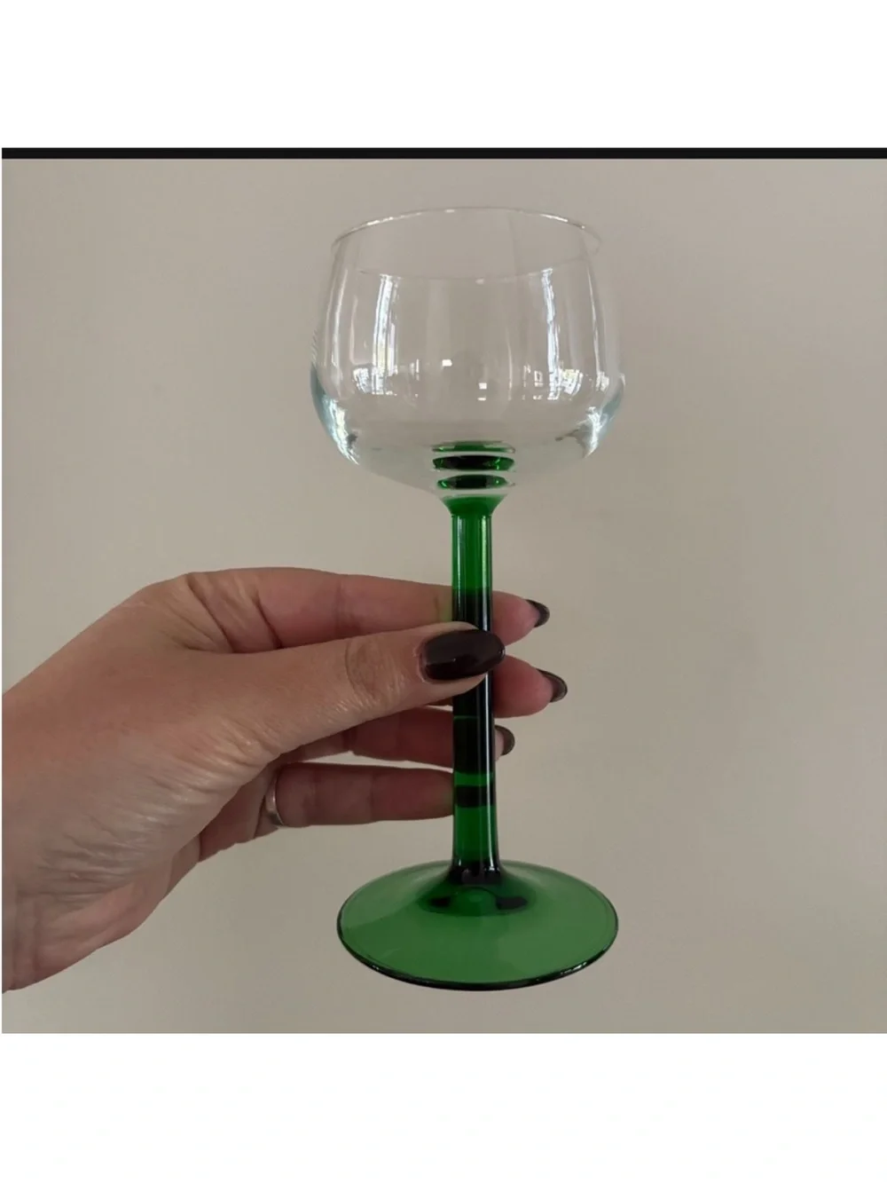 Vintage Wine Glasses by Luminarc made in France. Set of 8. Last set left